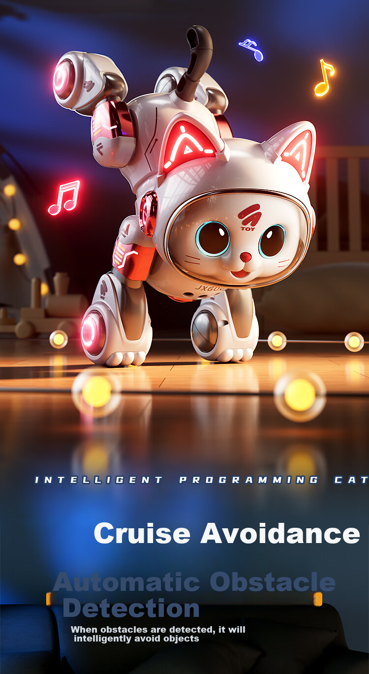 AoZhiJia Remote Control Robot Car Toy for Boys Aged 3-6 Birthday Gift Intelligent AI Robot Cat 7