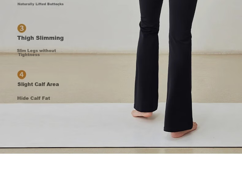 Gigt Yoga Pants for Women, Slightly Flared, Cool And Draping, Slimming, Nude-Like, Suitable for Outdoor Wear, Waist-Cinching, Butt-Lifting, Sports And Daily Fitness Pants 9