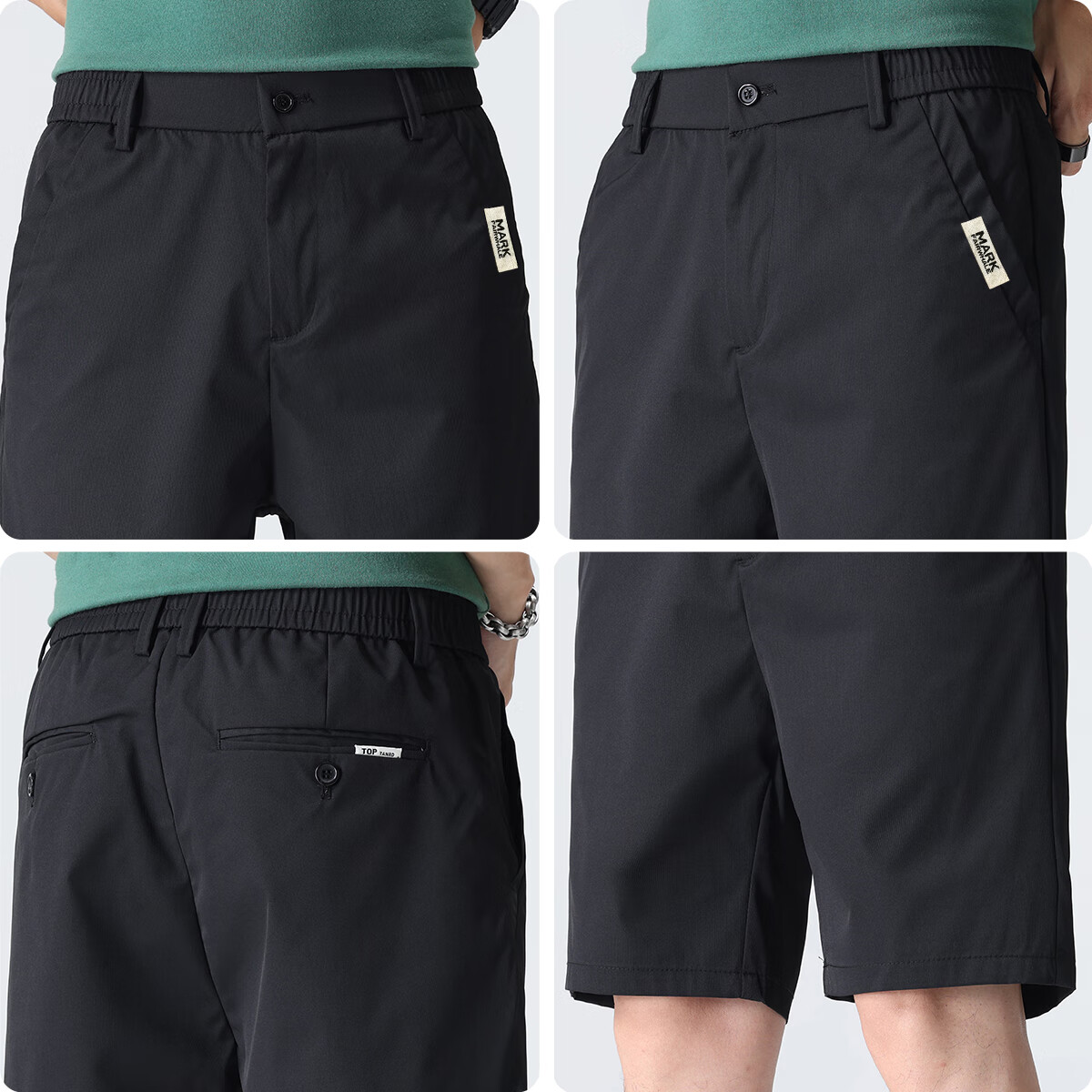 MARK FAIRWHALE Ice Silk Cooling Five-Point Shorts for Men, 2026 Summer New Loose Casual Pants, Trendy Quick-Dry Shorts for Me