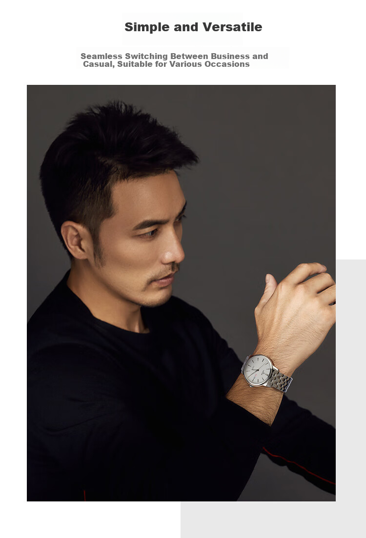 EBOHR Men's Watch, Master Series Waterproof Business Mechanical Wristwatch for Men, Birthday And Holiday Gift, 36501418 9