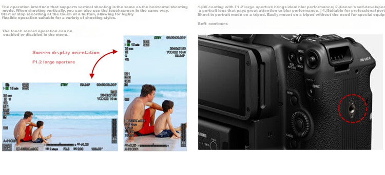 Canon [Official Flagship] EOS C70 Camera, 4K Ultra-High Definition Digital Professional Cinema Camera 5