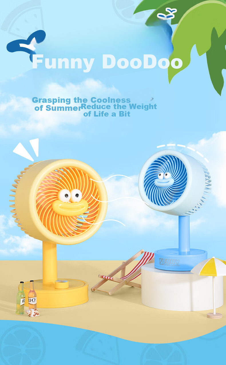 Ouliwen Mini Fan, Desktop And Bed Use, USB Rechargeable, Low Noise, Stepless Speed Adjustment with Base, Portable Mini High-Power Electric Fan for Office And Dormitory, Purple 1
