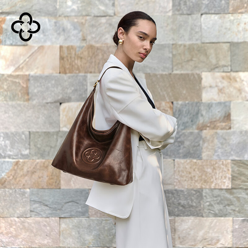 CASSILE [Celebrity Style] Cassile Tote Bag for Women, Vegetable-Tanned Leather, Large Capacity Hobo Bag, 520 Gift