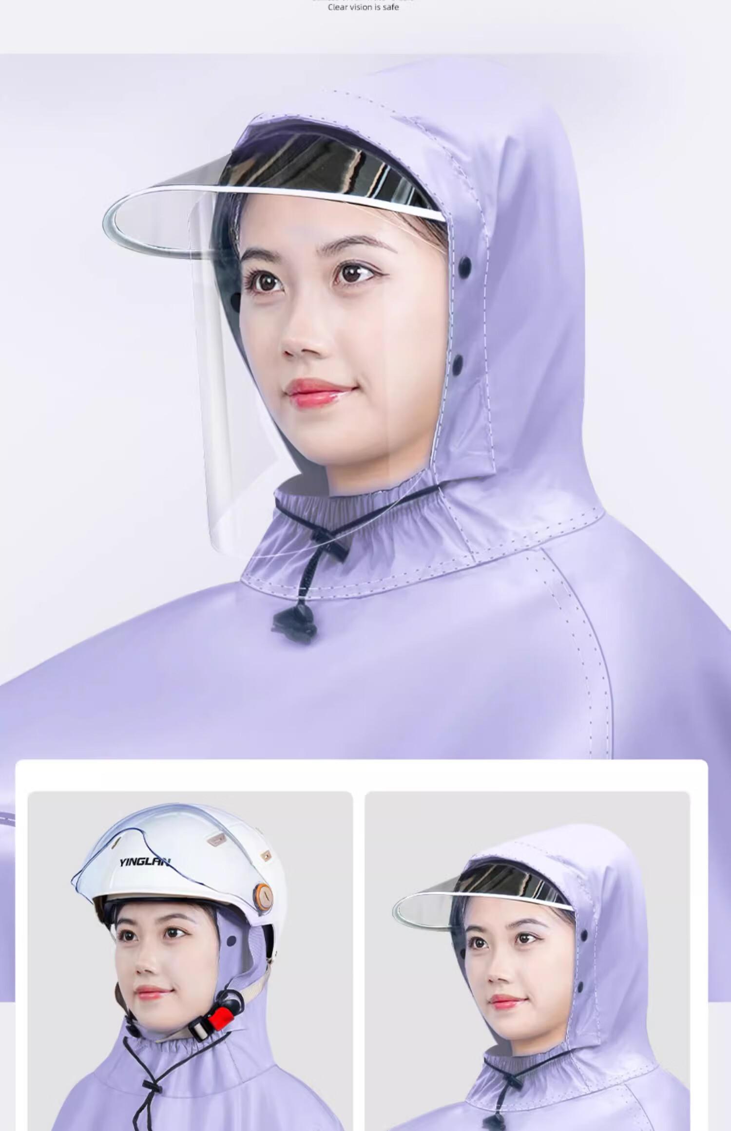 Zhengyu Electric Bicycle Raincoat, Extended Motorcycle Riding Poncho, Adult Enlarged Thickened Full-Body Storm Protection, Electric Scooter Cover 7