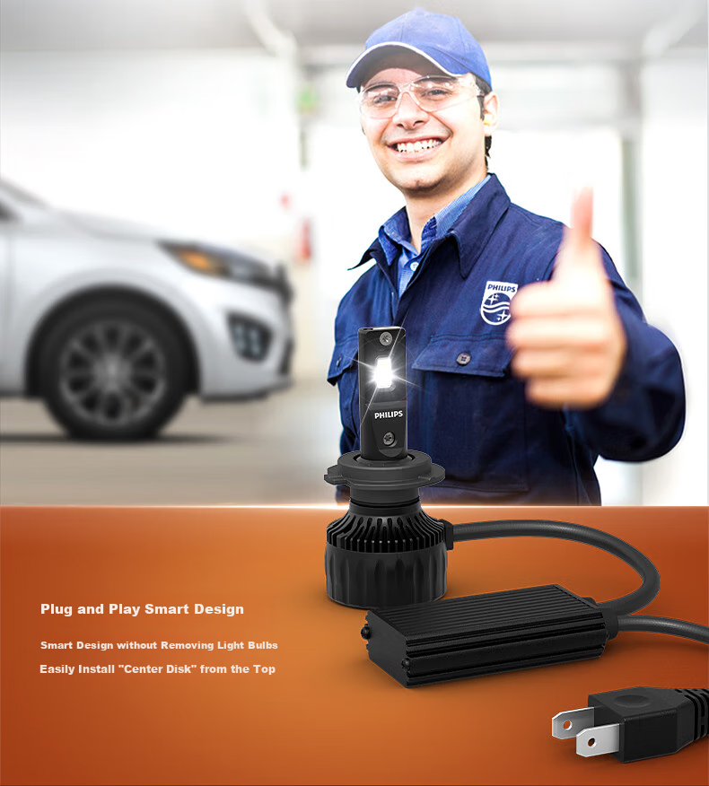 PHILIPS LED Car Headlights, HB3/HB4 Bulbs, 9005/9006 Ultra-Bright High Beam, for Toyota Corolla And RAV4 11