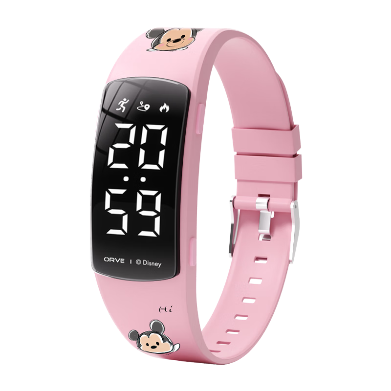 Disney Tsum Tsum Student Waterproof Swimming Sports Wristwatch Kids Electronic Alarm Clock for Boys and Girls