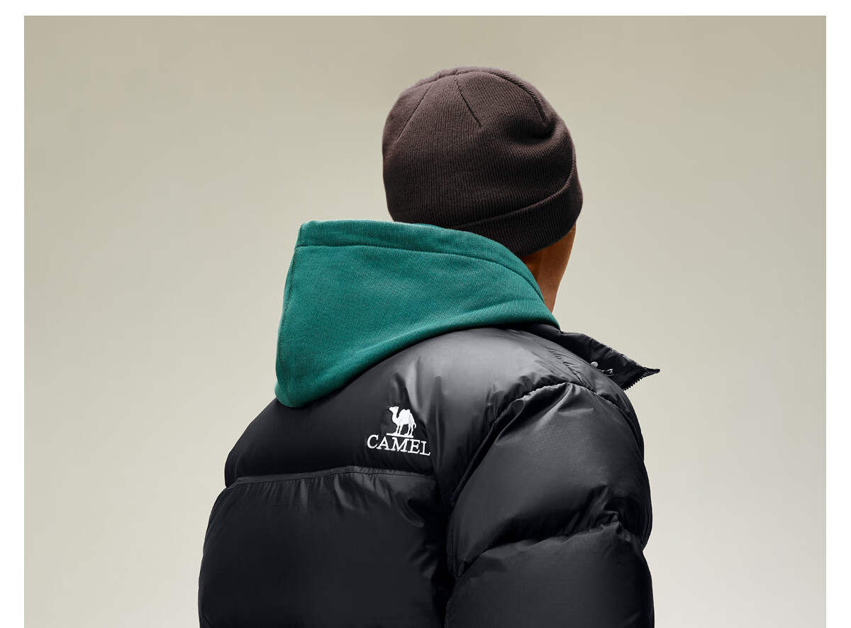 CAMEL Huoyanshan 2.0 down Jacket for Men, Winter New Style, Thickened Warm Puffer Coat, Short Outerwear M13CR07066E 27