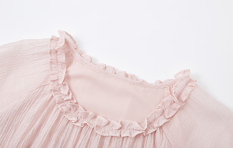 Demana [Light Oxygen Lyocell] Summer Romantic French Style Ruffle Collar Doll Dress with Detachable Belt Women's Dress 3