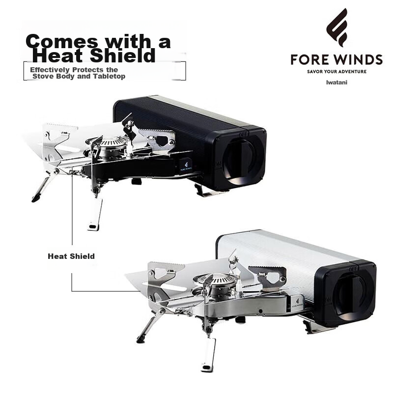Iwatani Imported Outdoor Folding Stove, Portable Hot Pot Camping Cartridge Stove, 2.2kW High Power, FW-FS01