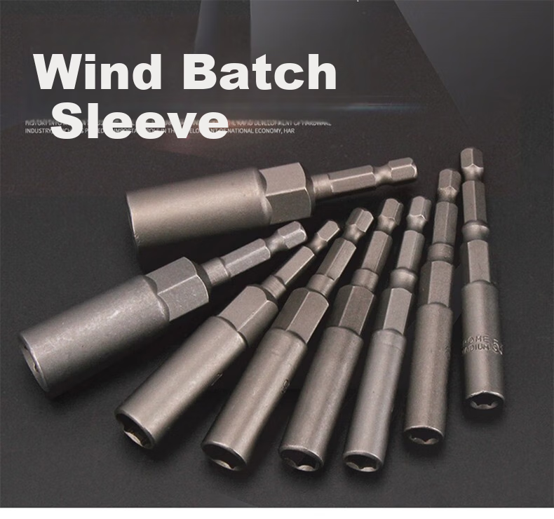 GREENER Electric Wrench, Household Socket Head, Deepened Internal Hexagon, Extended And Deepened Screwdriver Socket, Hand Drill Self-Tapping Screwdriver Bit 1