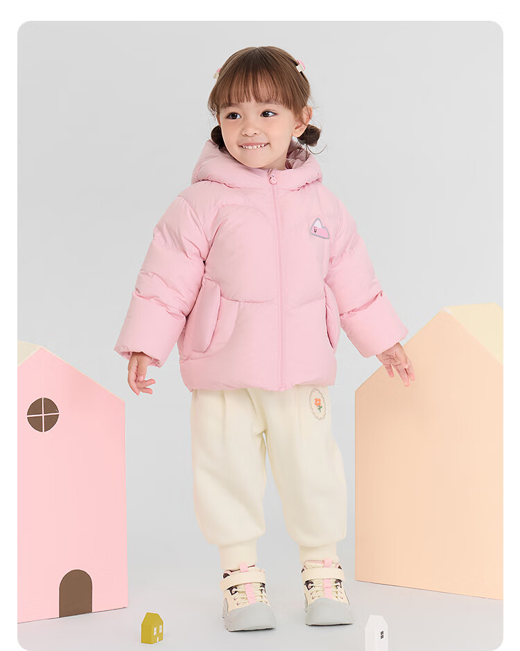 BALABALA Kids Down Jacket Girls Baby Thick Warm Goose Down Coat Winter Boys 2025 New Season Outerwear Trendy Top 6