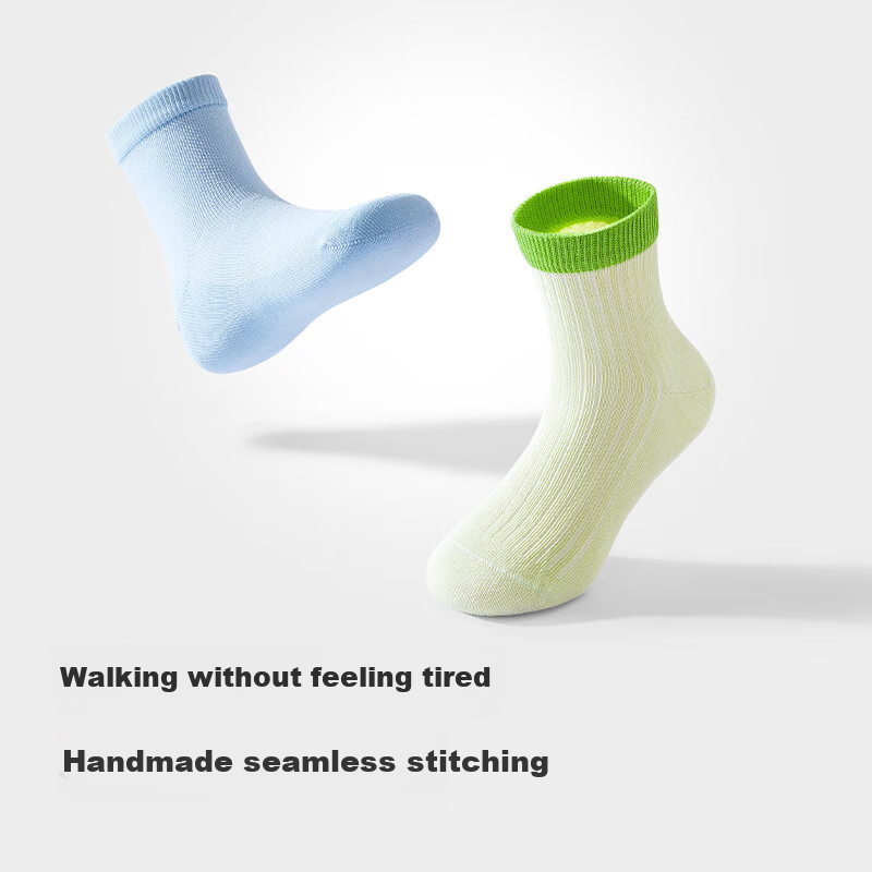 BALABALA Summer Mesh Sports Socks for Children, Breathable Socks for Boys And Girls, Kids And Teens, Five Pairs Pack 209225172204
