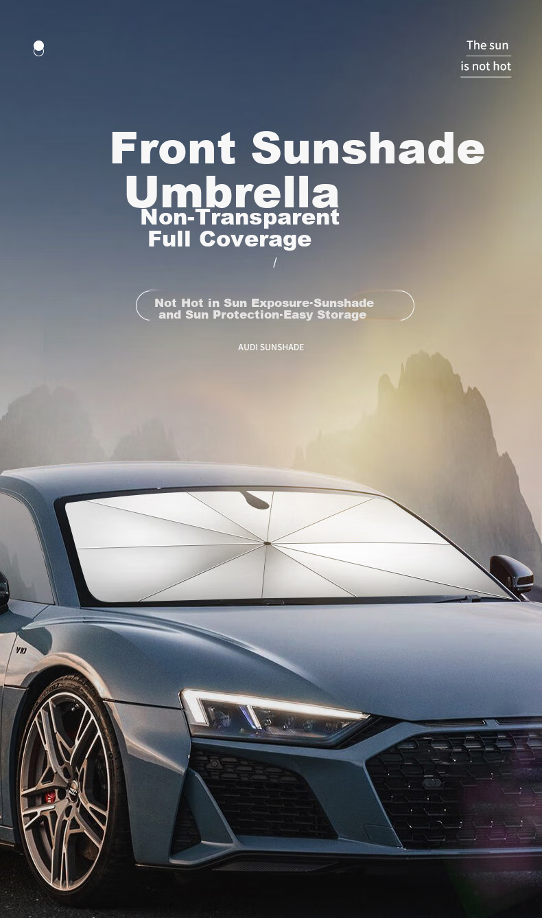 Yueyebing Car Sunshade, Sun Visor, Windshield Sunshade, Heat Insulation, Car Sunshade Curtain, Sun Visor, Large Size 1