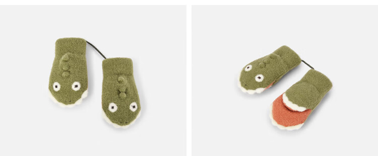 Balabala BalaOne Kids Boys Fleece Lined Mittens 2025 Warm Dinosaur Design Cute 208425162213 1