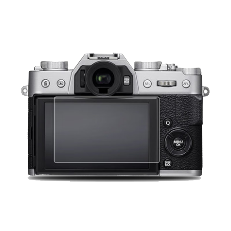 Earlymen Dual Lens Compatible with Fuji X-Half/X HF1 Tempered Glass Film, Portable Half-Grid Film, Camera Tempered Glass Film, Screen Protector, Protective Film, High Definition, Highly Transparent