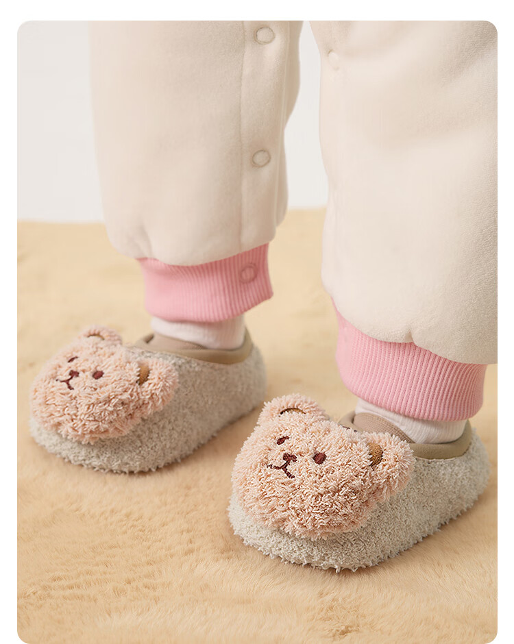 BALABALA Non-Slip Floor Socks Thickened Fleece Winter Warm Baby Toddler Anti-Slip Walking Socks 208424172204 3