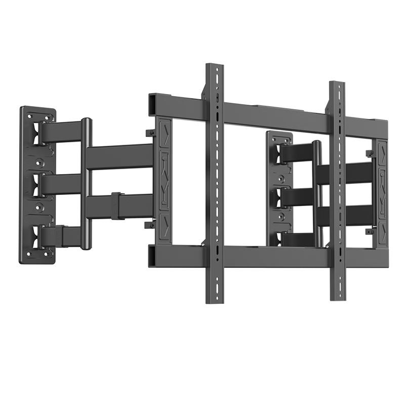 Jinying 75-150 Inch Ultra-Thin TV Mount, Millimeter-Level Horizontal Adjustment, Precise Bracket, Rigid Axis, Extendable Embedded Wall-Mounted Bracket