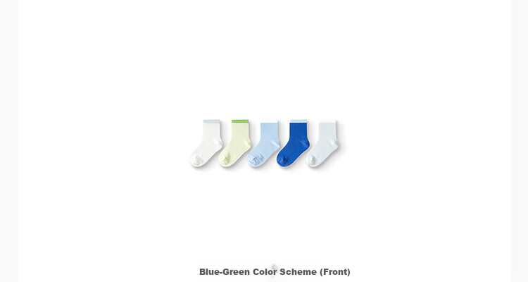 BALABALA Summer Mesh Sports Socks for Children, Breathable Socks for Boys And Girls, Kids And Teens, Five Pairs Pack 209225172204 18