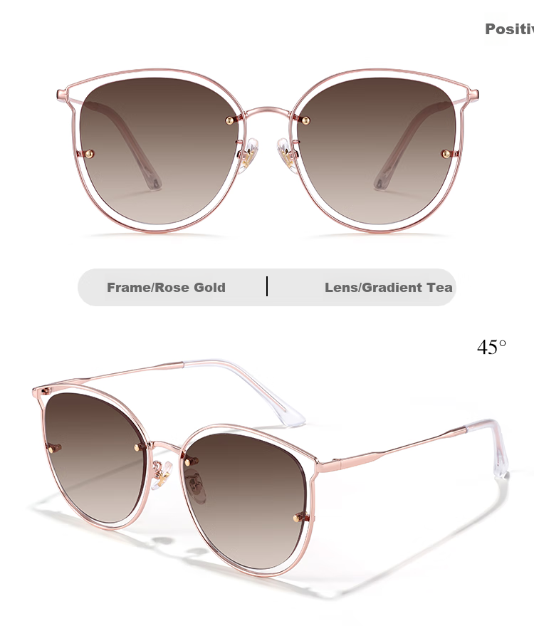 Bertha Pink Sunglasses for Women with Blush Gradient Cat Eye Sunglasses, Fashionable Face-Slimming UV Protection for Beach And Back-To 22