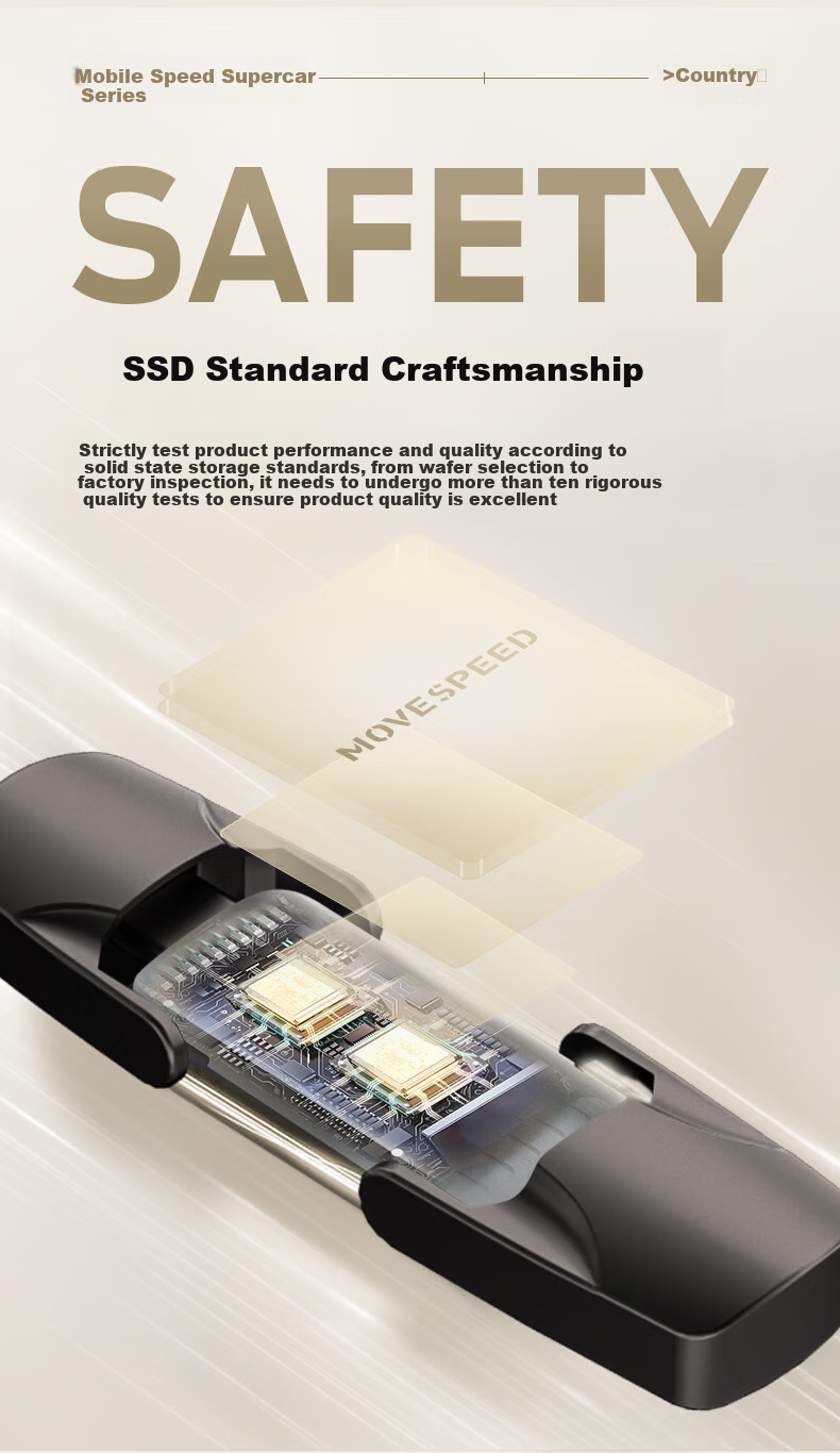 MOVE SPEED 256GB Solid State Flash Drive USB3.2 Type-C Dual Interface High-Speed Large Capacity USB Drive for Phones And Computers Read Speed 1000MB/s Yi Vpro 12