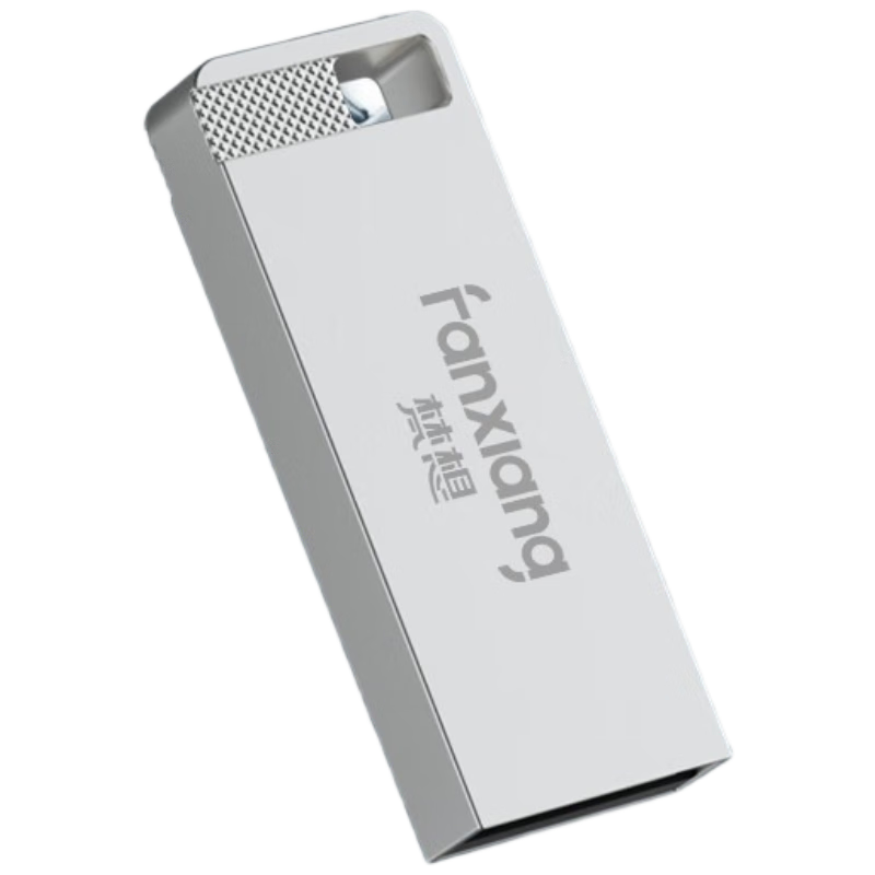 FANXIANG 8GB 10-Pack USB 2.0 Metal Mini USB Flash Drive F206 Silver Waterproof Shockproof Business Bidding USB Drive