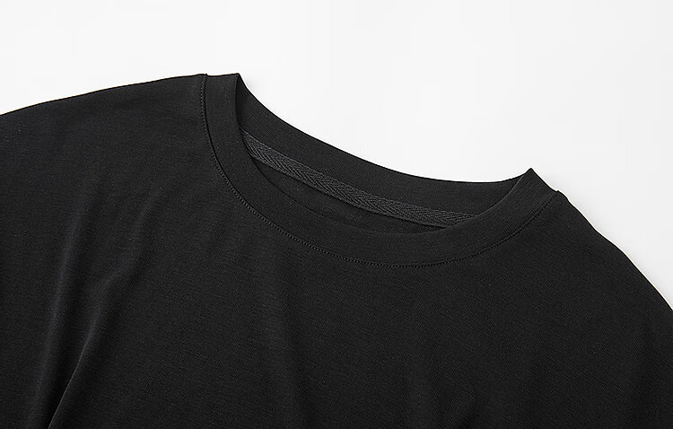 Dme [Containing Naked-Feel Lyocell] Summer Simple Round Neck Pleated Undershirt Short Sleeve Soft Stretch Comfortable Slimming Women's T-Shirt 12