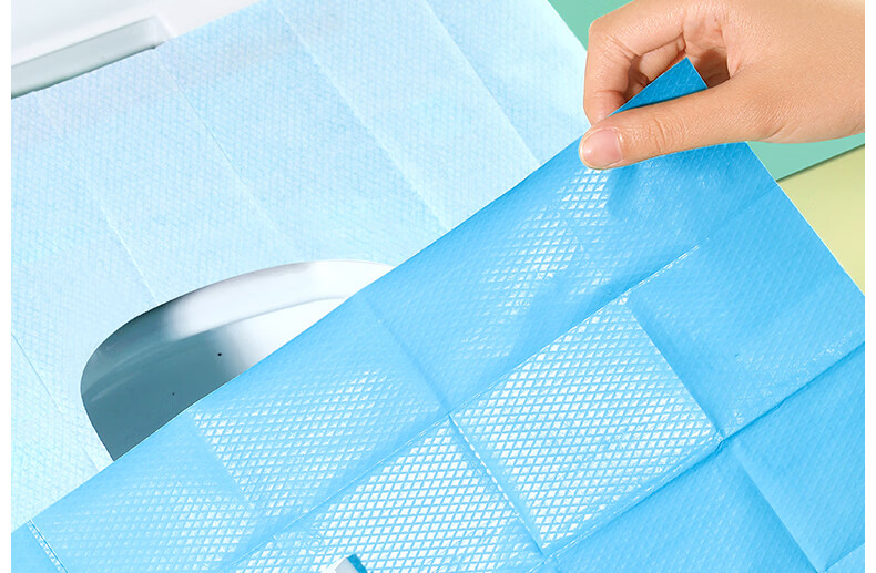Briars Disposable Toilet Seat Covers Universal Type 0 Series Sterile Extended Length 50 Pieces Blue 10 Pieces/pack 6