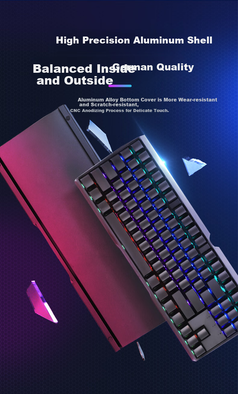 CHERRY MX3.0S TKL Mechanical Keyboard, RGB Lighting Effects, E-Sports Gaming Keyboard, Wired Keyboard, Office Keyboard with 87 Keys, Pink Red Switches 10