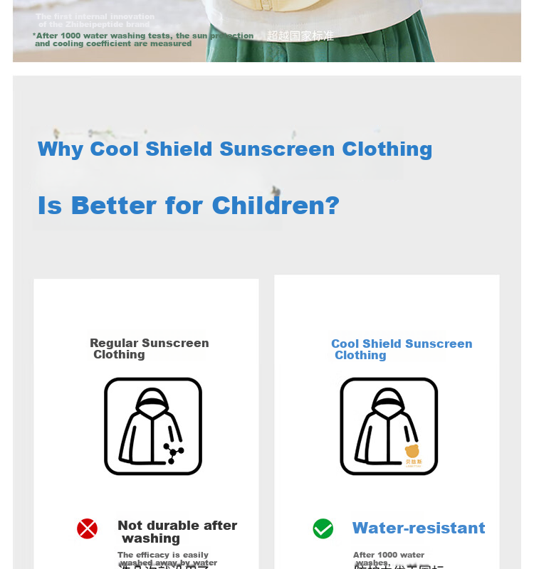 Beitaisi Children's Sun Protection Clothing, 2026 New Style Ice Silk Skin Coat, UV-Resistant Breathable Parent-Child Sun Protection Garment for Boys And Girls 7