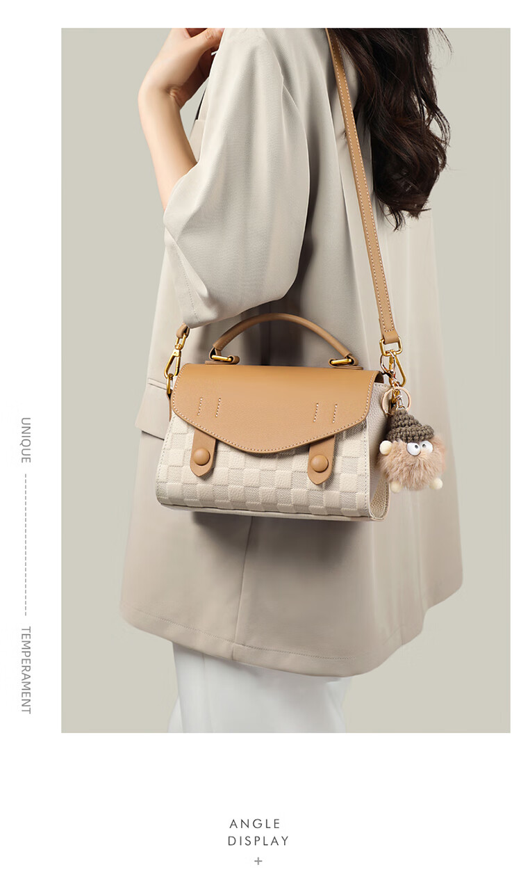 Aiqinghai Women's Handbag, Top-Grain Leather, Shoulder And Handheld Small Bag, Luxury Brand, Practical Birthday And Mother's Day Gift for Mom 7