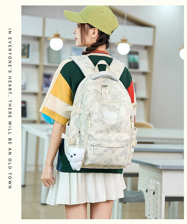 VICTORIATOURIST Backpack for Middle School Girls, Stylish Casual Lightweight Laptop Bag with Large Capacity for High School And College Students 14