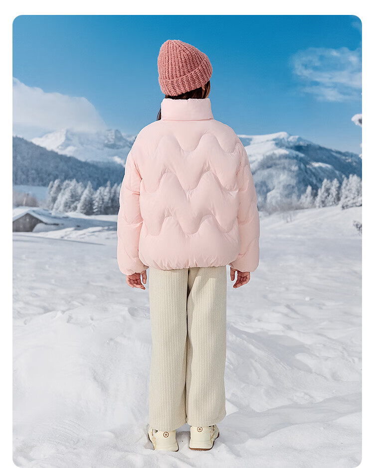 BALABALA balaOne Kids Down Jacket Girls Winter Stand Collar Warm Coat 2025 Trend 208425107001 3