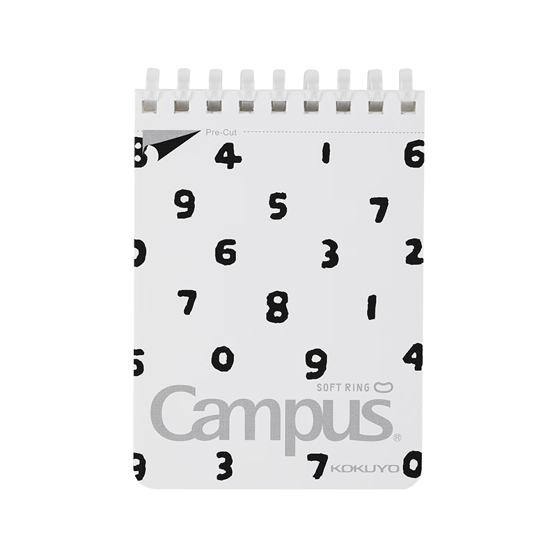 KOKUYO A7 50 Sheets 5mm Dot Grid SOU·SOU Campus Soft Spiral Notebook White 1pc WSG-SR1XA750-2