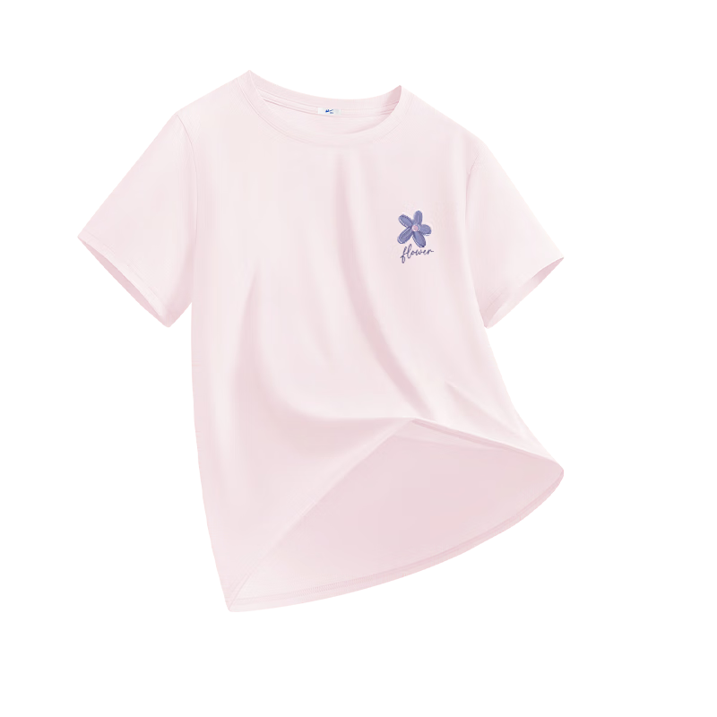 Huili Women's Short-Sleeve T-Shirt, 2026 New Summer Style, Cool-Feeling Quick-Dry Slimming Top, Plus Size Antibacterial Short-Sleeve Tee for Curvy Wome