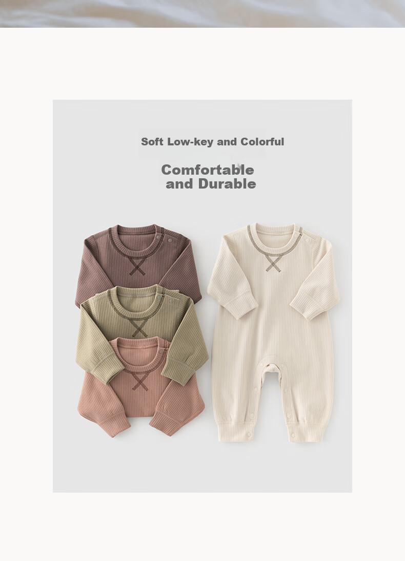 Guaiqixiong [Air Light Warm Fleece] Baby Romper, Autumn And Winter Warm Sleepwear, Heat-Retaining Onesie, Crawling Suit 1