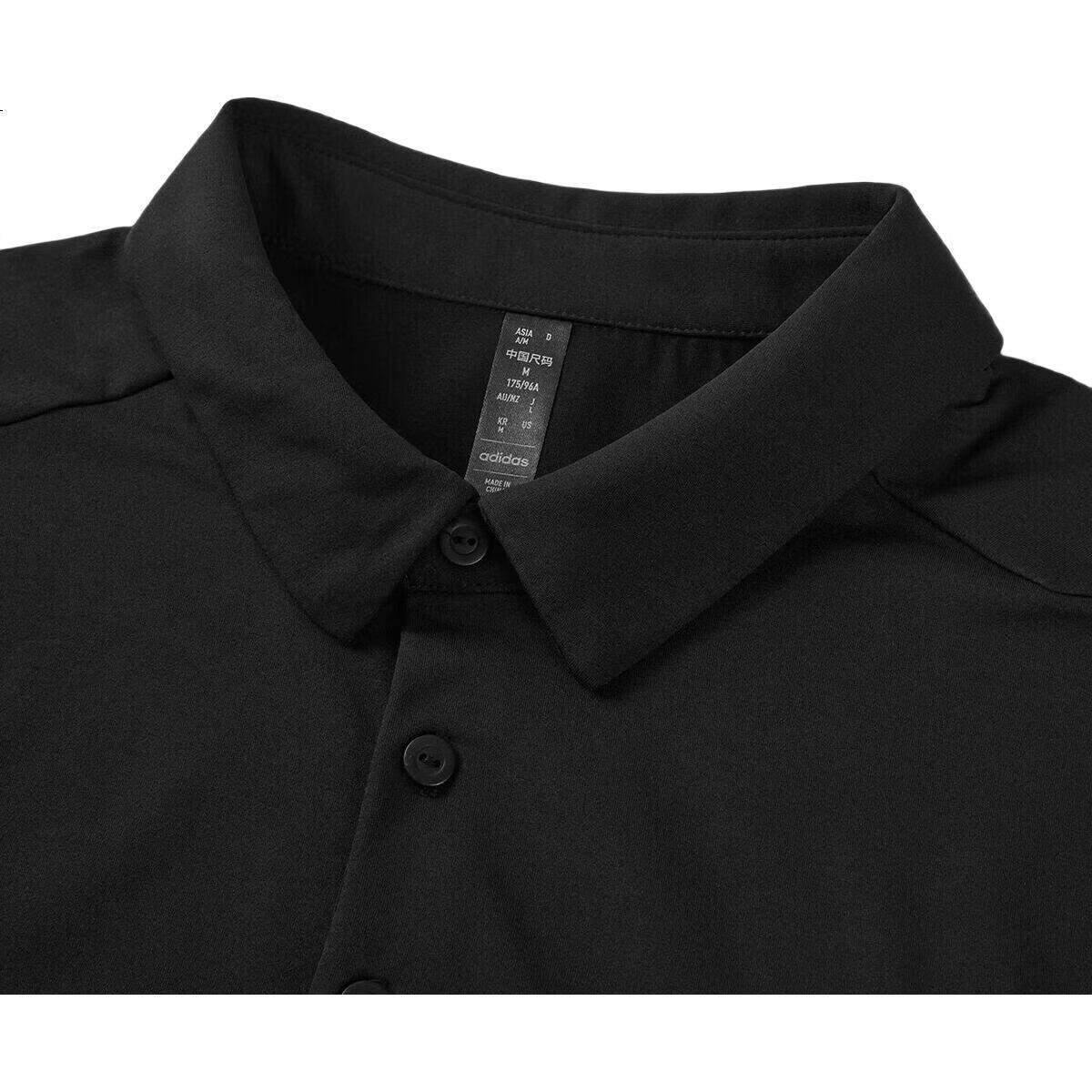 Adidas Breathable Comfortable Quick-Dry Versatile Outdoor Sports Casual Short-Sleeve Polo Shirt, Size L
