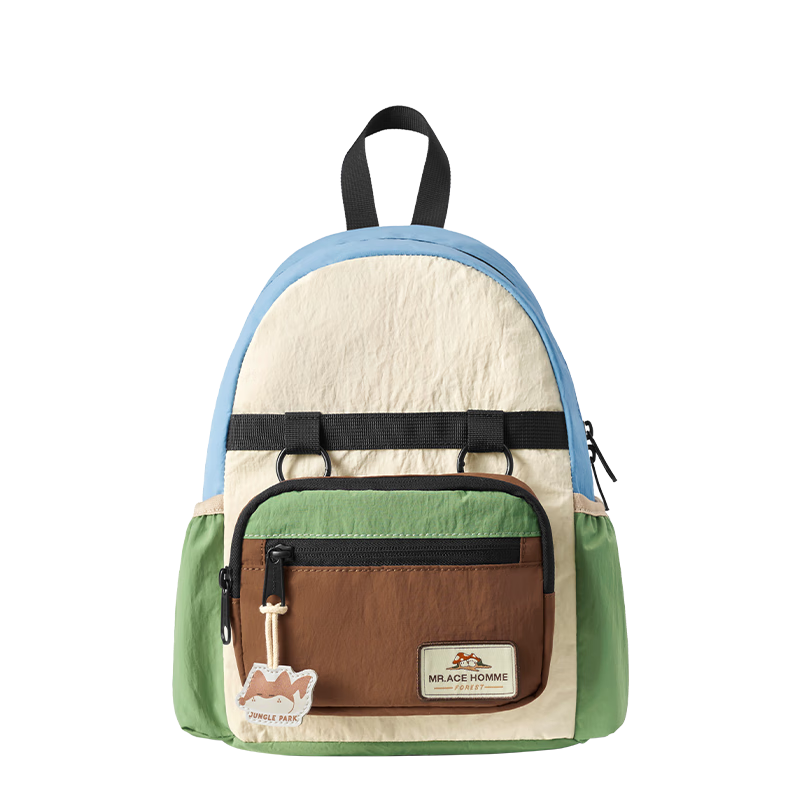 MR.ACE HOMME KIDS Outdoor Kids Backpack Lightweight Travel School Bag Dual-use Detachable Crossbody Bag Blueberry Jelly L Size
