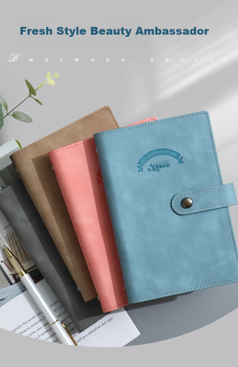 Faramon A6 Accounting Notebook, Daily Journal, Portable Household Financial Notebook, Income And Expense Detail Ledger, Portable Multifunctional Accounting Book, A6 Pink 6