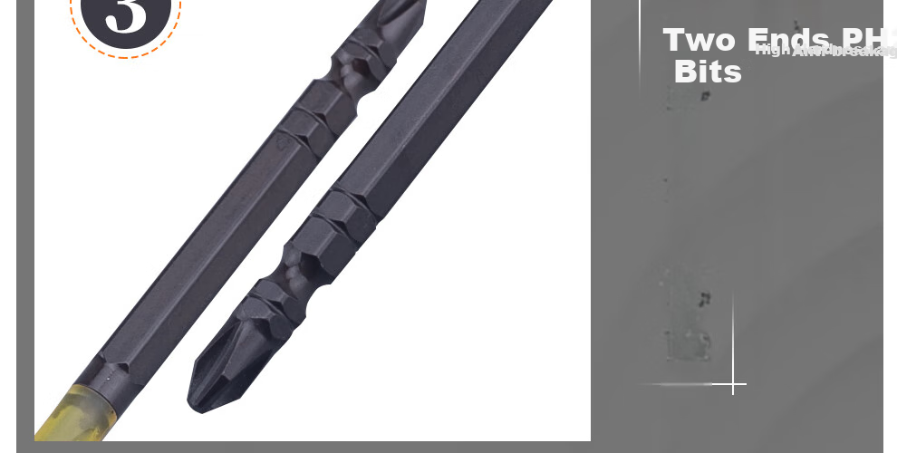 ANEX Black Dragon Resistant Screwdriver Bit ABRM-2065, Resistant to 40V Strong Magnet, Double-Ended Phillips Screwdriver, PH2X65mm, 2-Piece Set 12