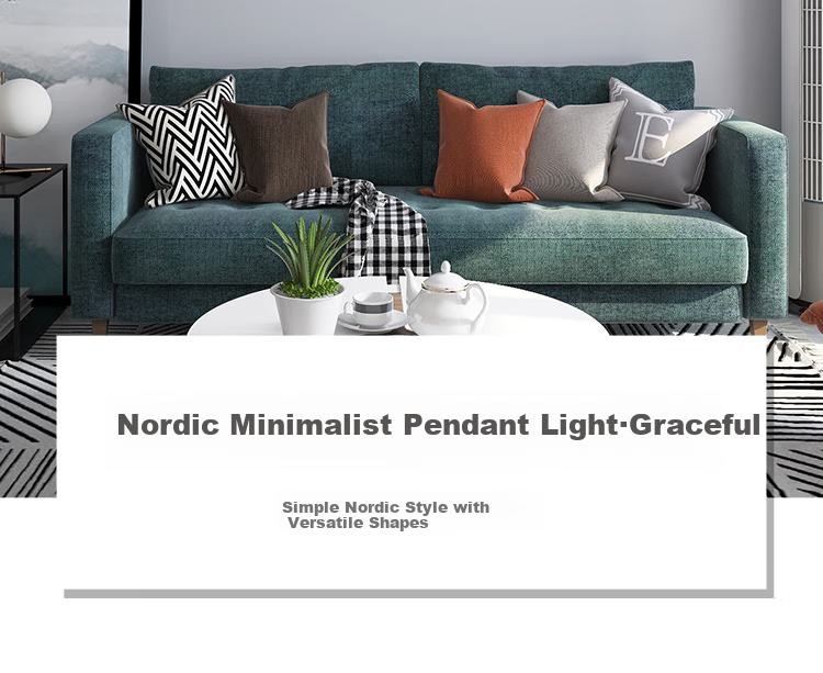 NVC Pendant Light, Modern And Simple Bar Lamp, Nordic Style Chandelier, 85W White Intelligent Full Spectrum 2