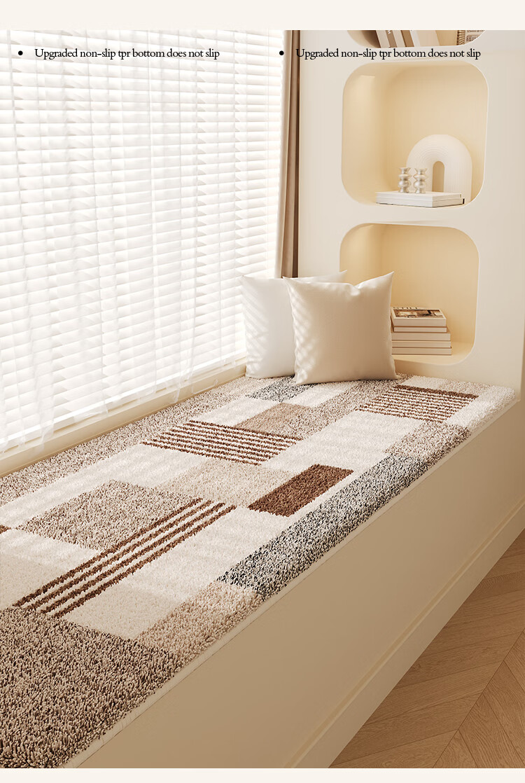 Shengwaluding High-End Window Seat Cushion for Master Bedroom Bay Window, All-Season Tatami Mat for Bedroom Balcony, Thickened Upgraded Versio 12