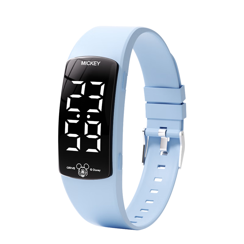 Disney Mickey Student Watch Waterproof Sports Teen Boys Dormitory Wake-up Alarm Vibration Digital Watch