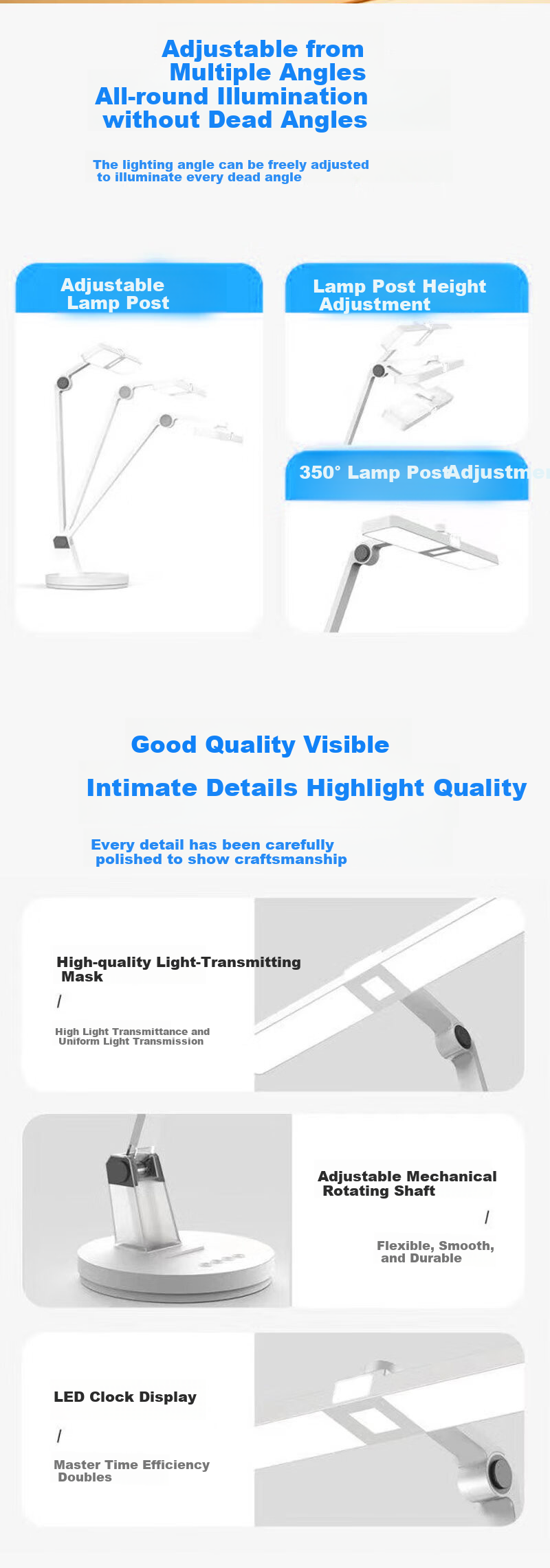 Jianguangyi Desk Lamp Eye Protection Study-Specific Anti-Nearsightedness Student Desk Children Writing Homework New Plug-In Model Desk Lamp 2025 13