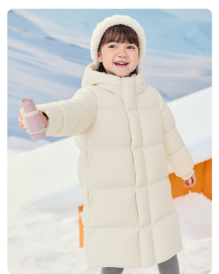 BALABALA Kids Down Jacket Children's Winter 2025 Thickened Goose Down Coat Extreme Cold Warmth 208425107221 5