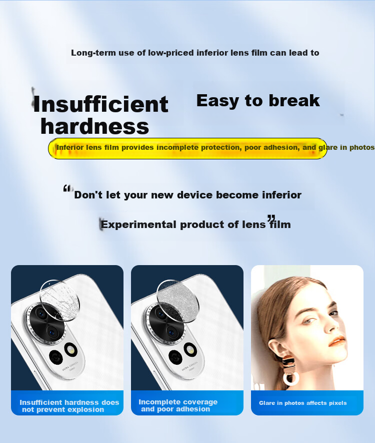 KOOLIFE [Two Pieces] Suitable for Huawei Nova 13 Camera Lens Film, Nova 13 Phone Rear Camera Protective Film, AR Anti-Glare Ultra-Thin High-Definition Wear-Resistant Scratch-Resistant Dustproof Film 2