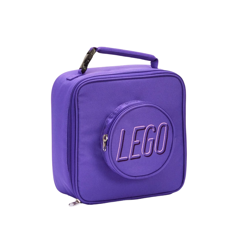 LEGO® Lunch Bag, Insulated Lunch Box Bag, Portable Lunch Carrier, Birthday Gift, Purple