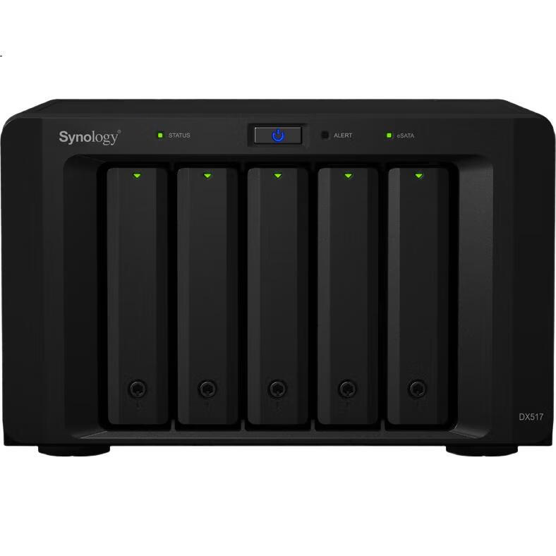 Сетевое хранилище Synology DX517, 5-дисковое, расширительный блок NAS, требуется хост Synology NAS (без встроенного жесткого диска)