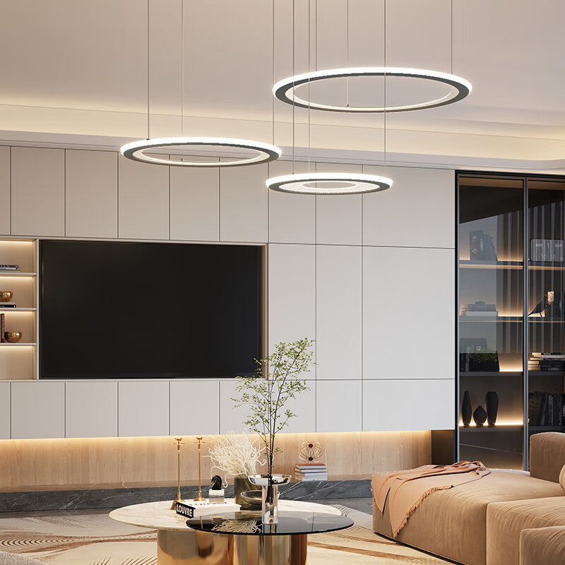 OPPLE Modern Minimalist Light Guide Panel Dining Room Lamp High Brightness Multi-Ring Pendant Light High CRI Single Ring Smart Control