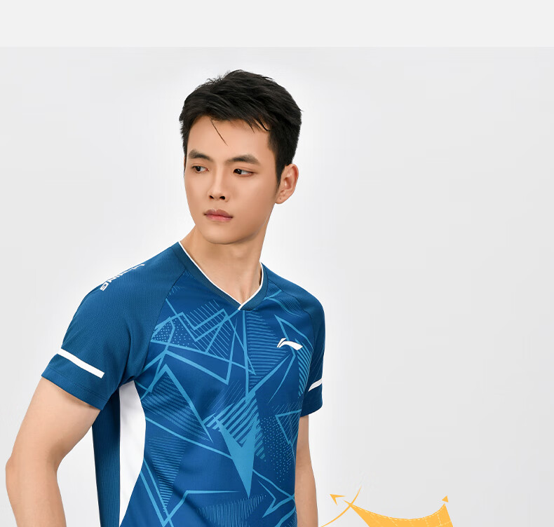 LI-NING Unisex Badminton Short Sleeve Match Set Two-Piece Club Series Sports Teamwear 8
