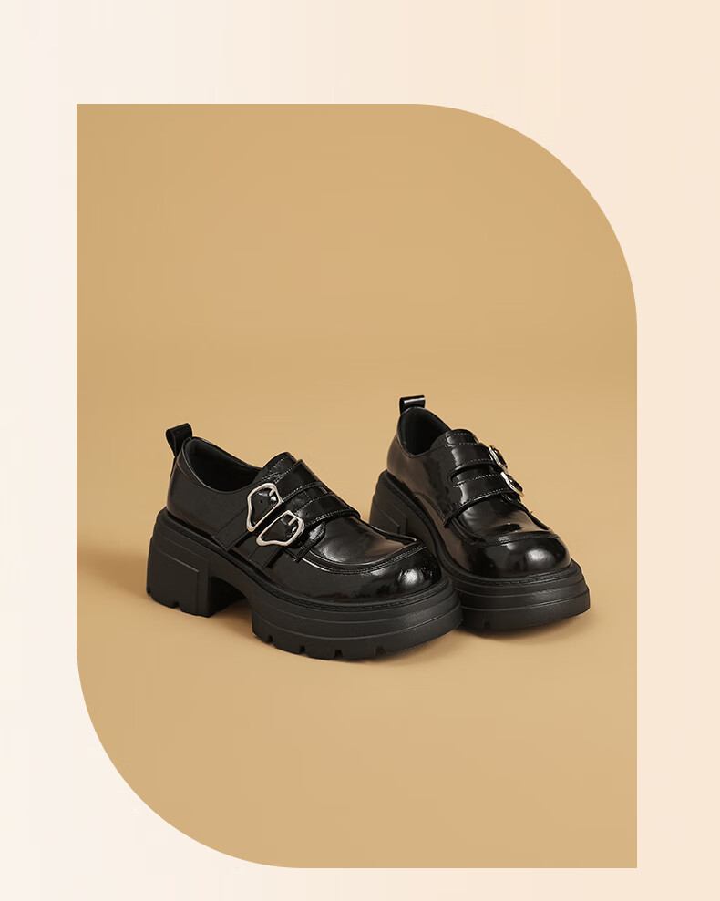 DAPHNE Platform Loafers Women 2025 New Autumn British Style Small Leather Shoes High Heels 12